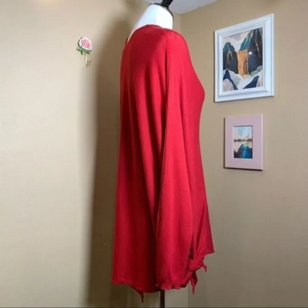 RD STYLE | Oversized Crimson Red Tunic Sweater - Medium - Picture 10 of 11